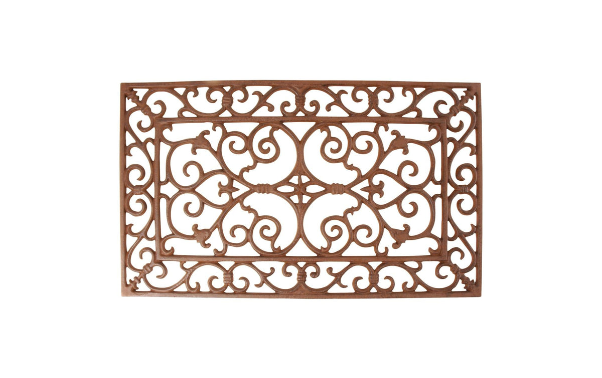 Esschert Design Fussmatte Antik Gusseisen, 34 x 58.2 x 1.8 cm