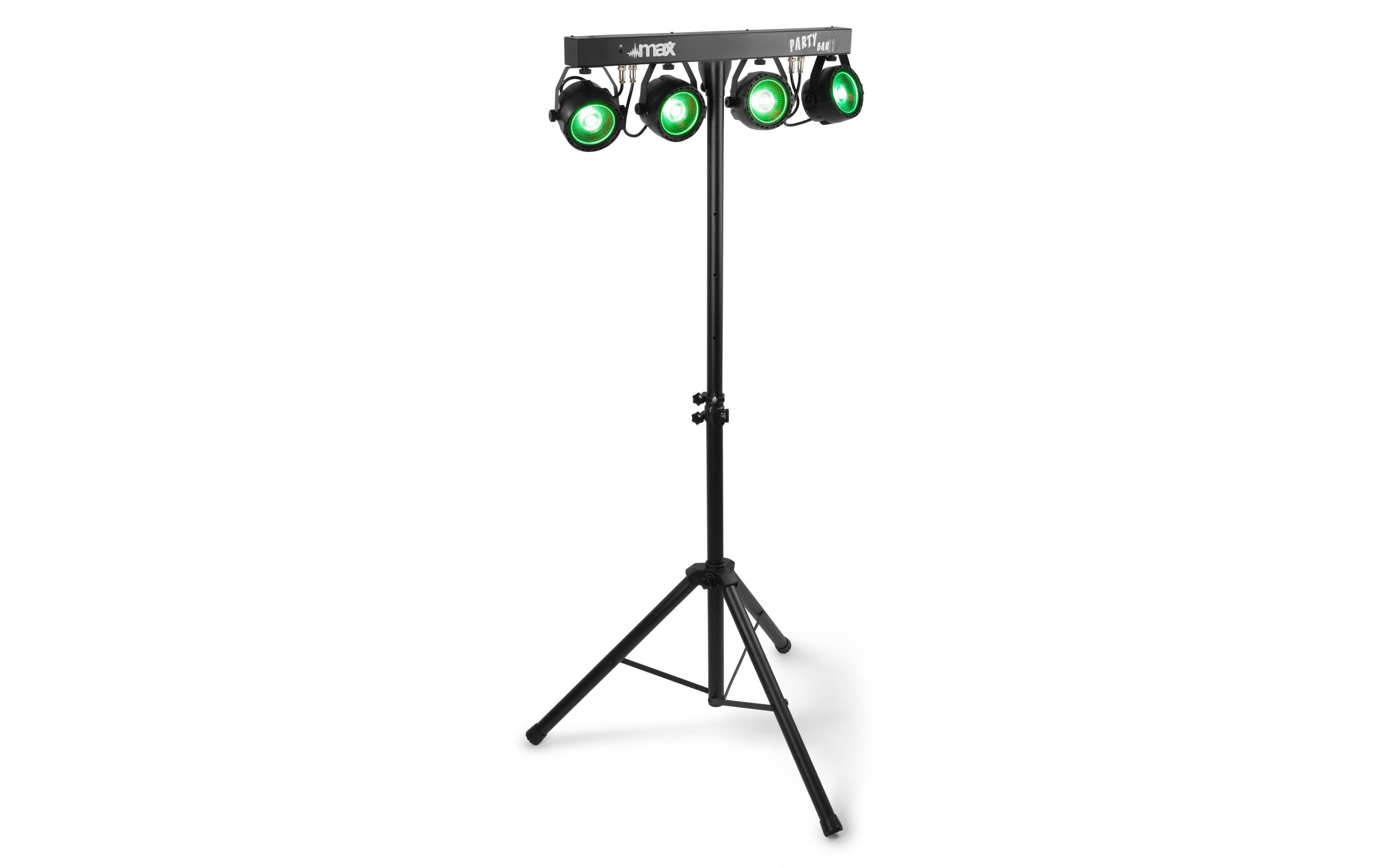 Max PartyBar 11 4 x COB PAR, 20W RGB, Stand