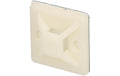 Kabelbinder-Befestigungssockel bis 4.5mm 25x25mm Nature, 10 Stück