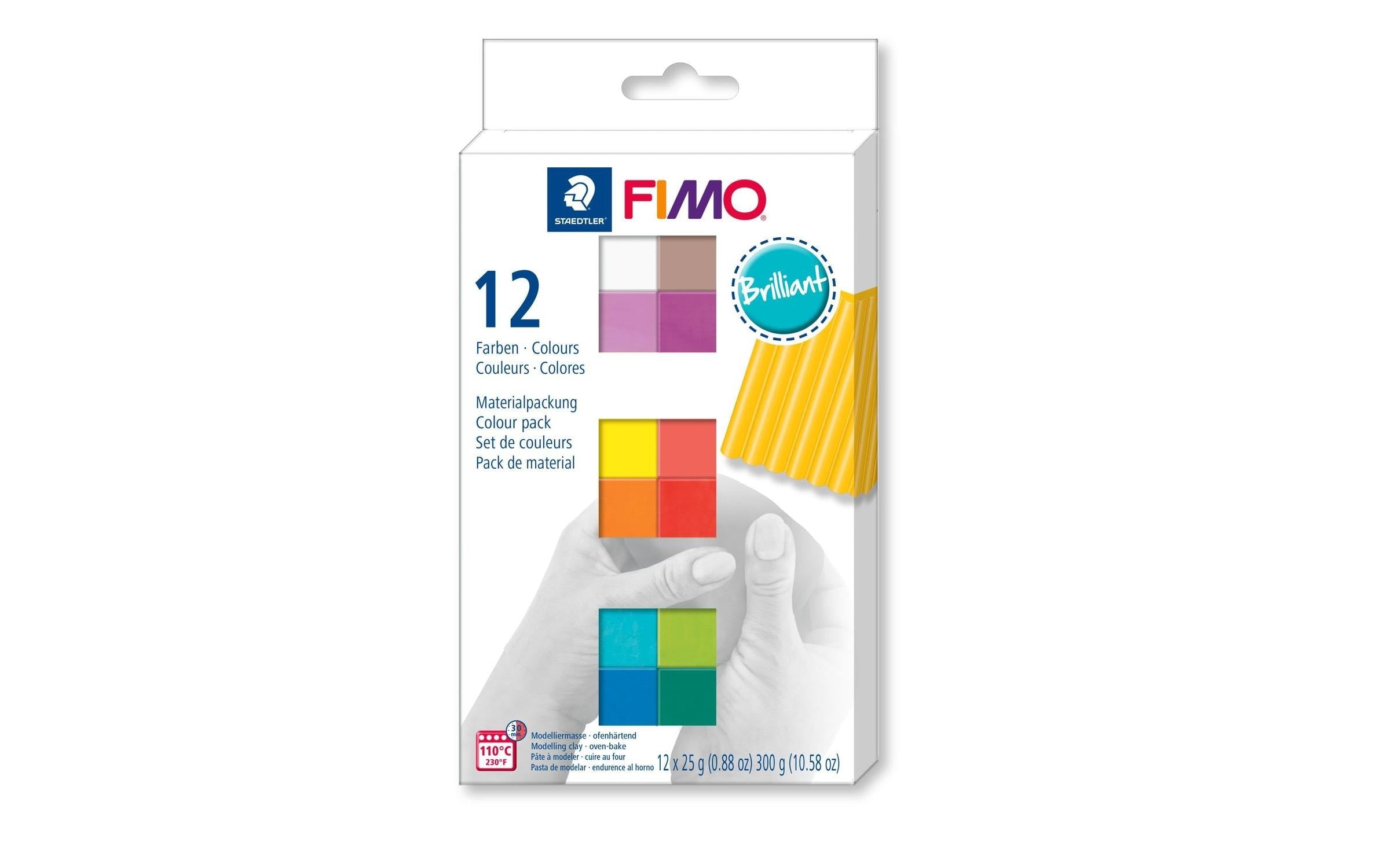 FIMO Soft Modelliermasse Set 12 x 25 g Brilliant