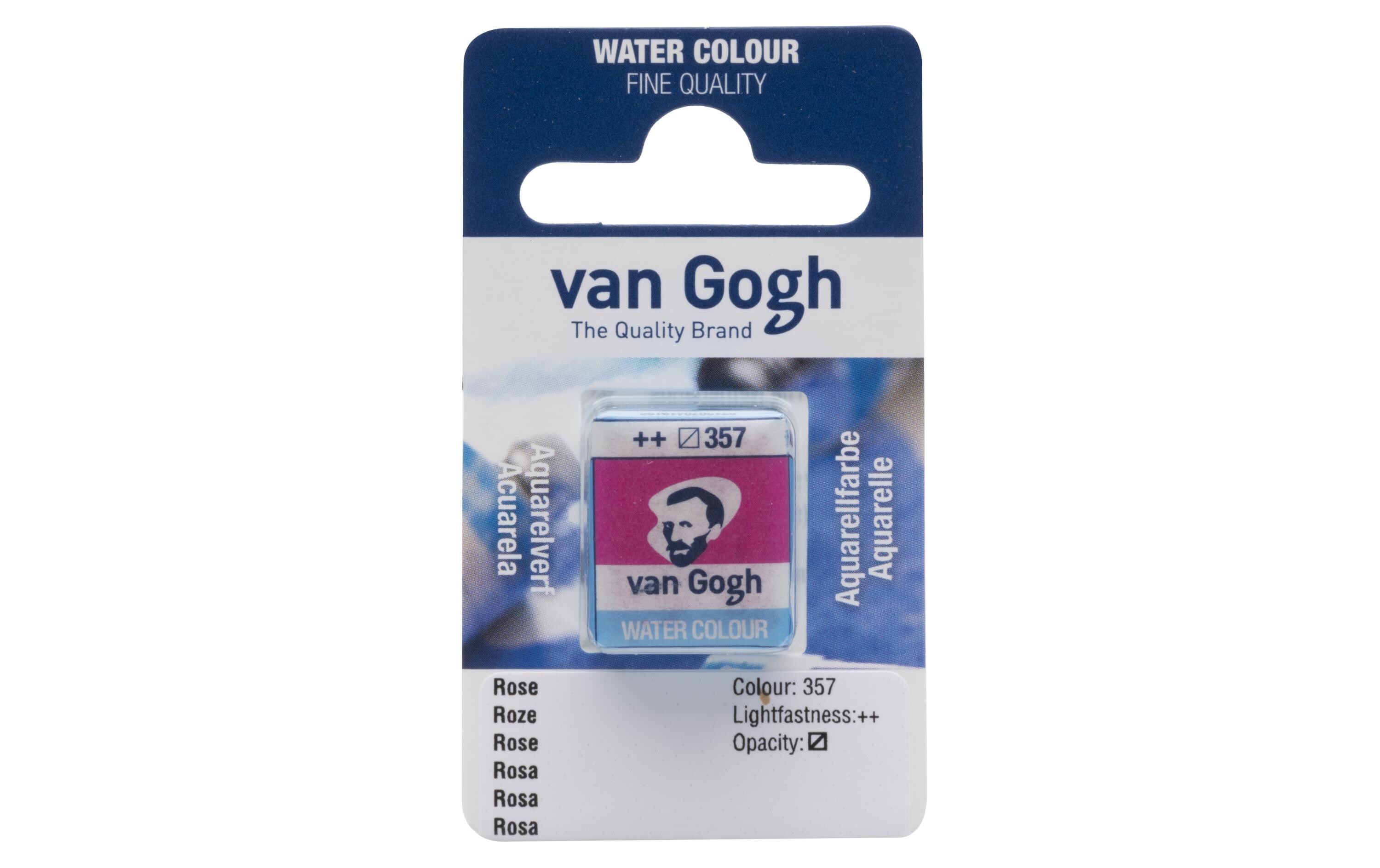 Van Gogh Aquarellfarbe Einzelfarbe Napf 357 10 ml, Farbe Rosa, Halbtransparent