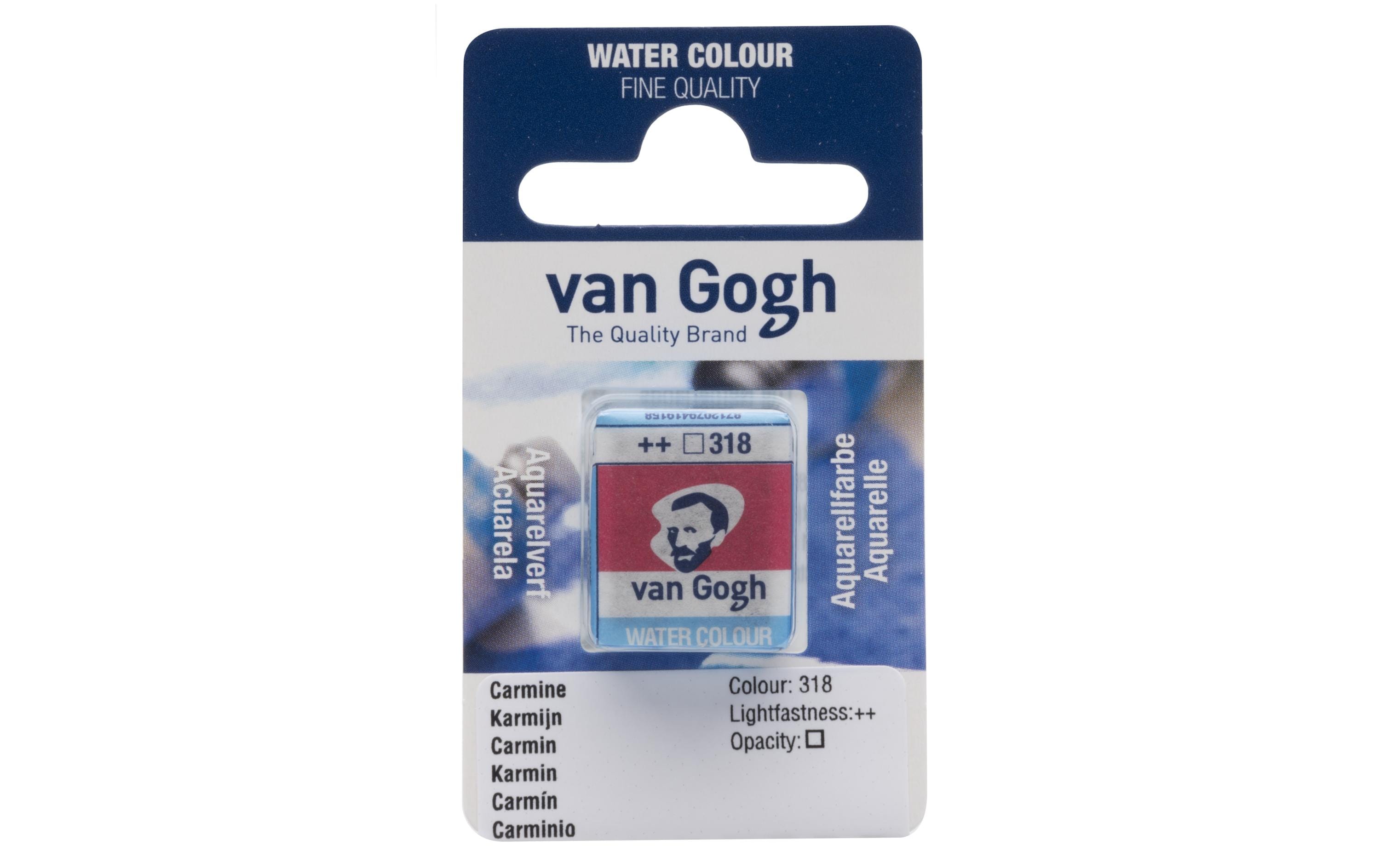 Van Gogh Aquarellfarbe Einzelfarbe Napf 318 10 ml, Farbe Karmin, Transparent