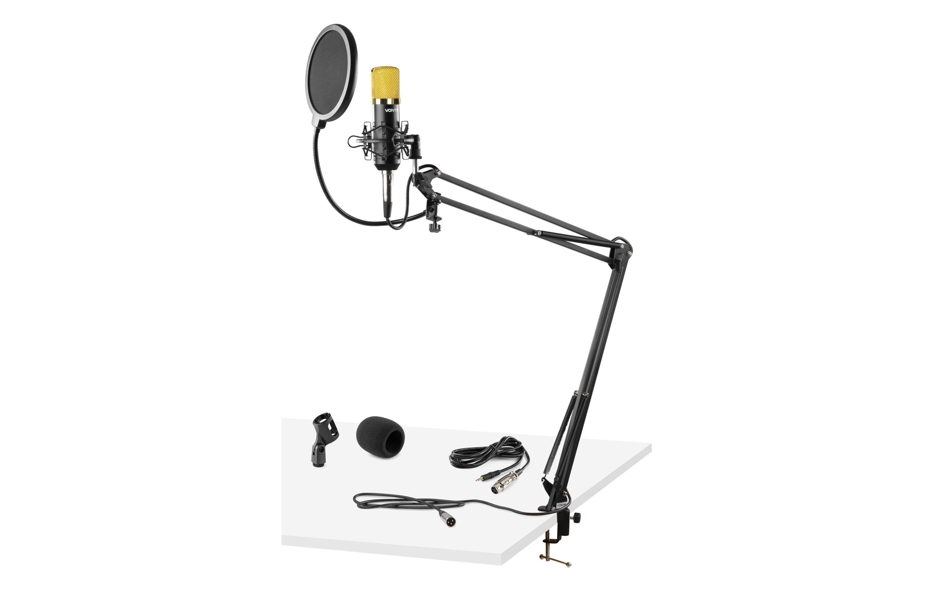 Vonyx CMS400B Studio Set Mikrofon, Tischarm, Popfilter, Sipnne,Kabel