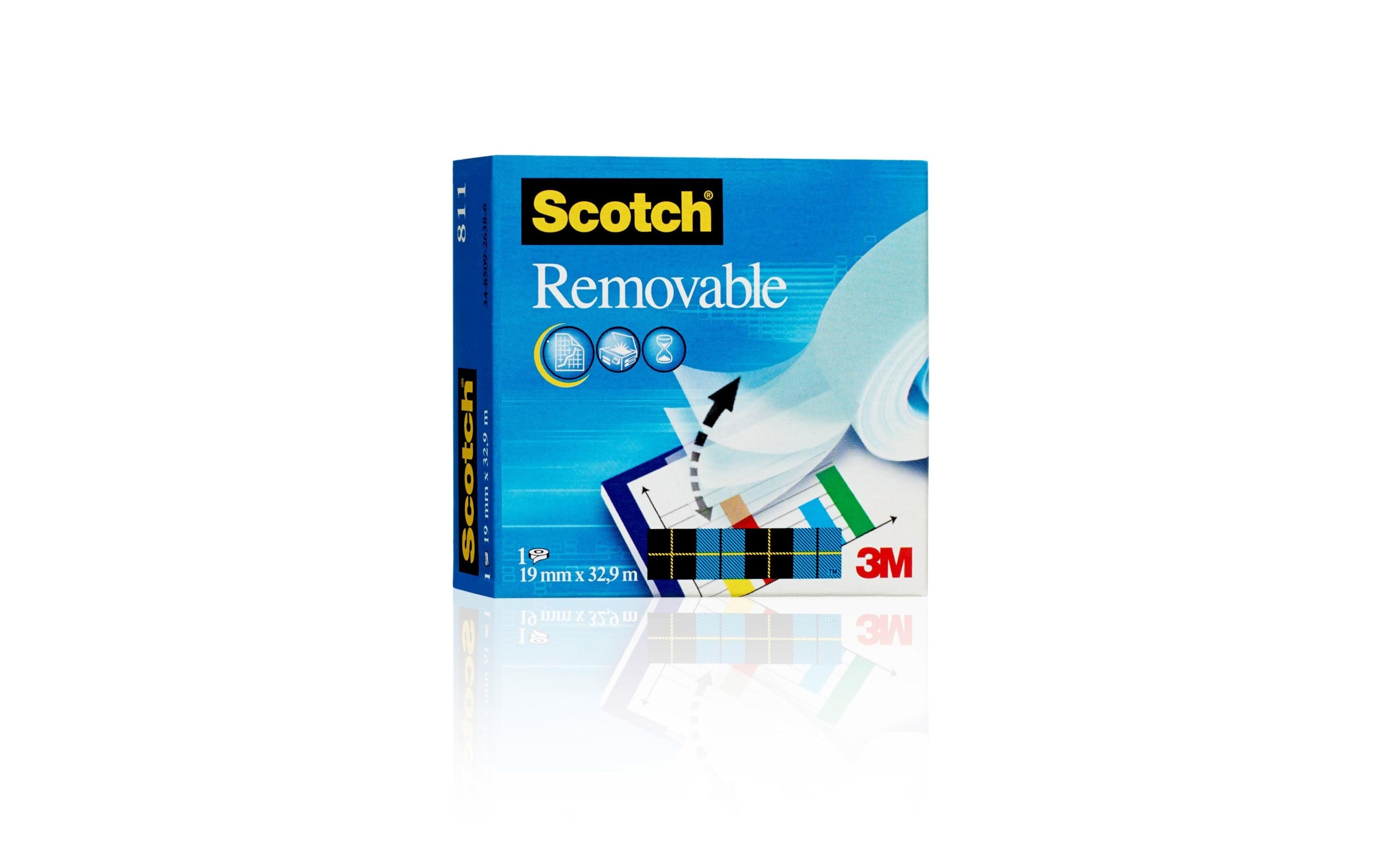 3M Scotch Magic ablösbar matt 19 mm x 33 m, 1 Rolle