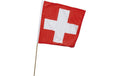 CH Stabfahne 40 x 40 cm Stoff, mit Stab: 84 cm