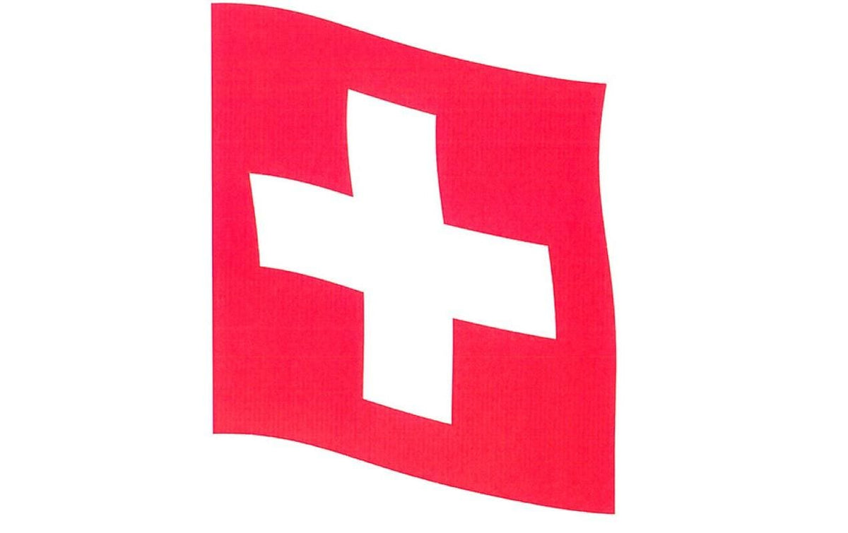 CH Hissfahne 150 x 150 cm Polyester mit Befestigungsbeutel