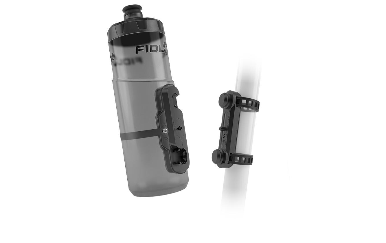 Fidlock Trinkflasche 600ml, Uni Base Halterung, schwarz