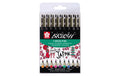 Sakura Brush Pen Pigma 9er Etui