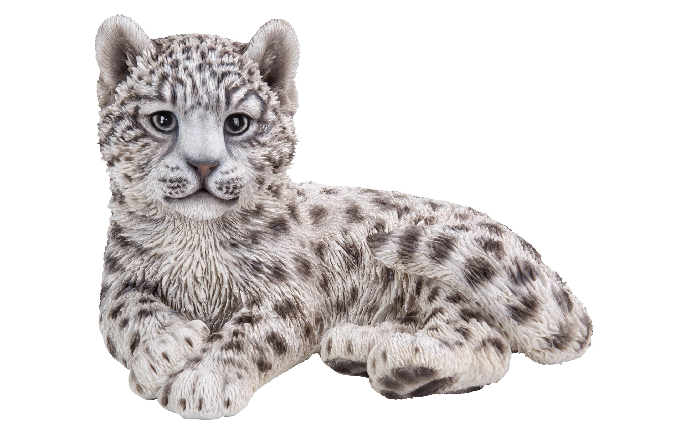 Vivid Arts Schneeleopard liegend, Polyresin 26.5 x 20.8 x 18.2 cm