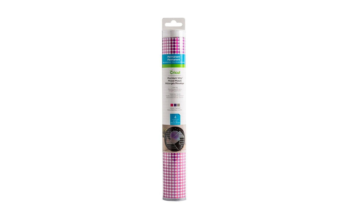 Cricut Vinylfolie Premium Mosaic Unicorn, 30.5 x 30.5 cm, 4 Blatt