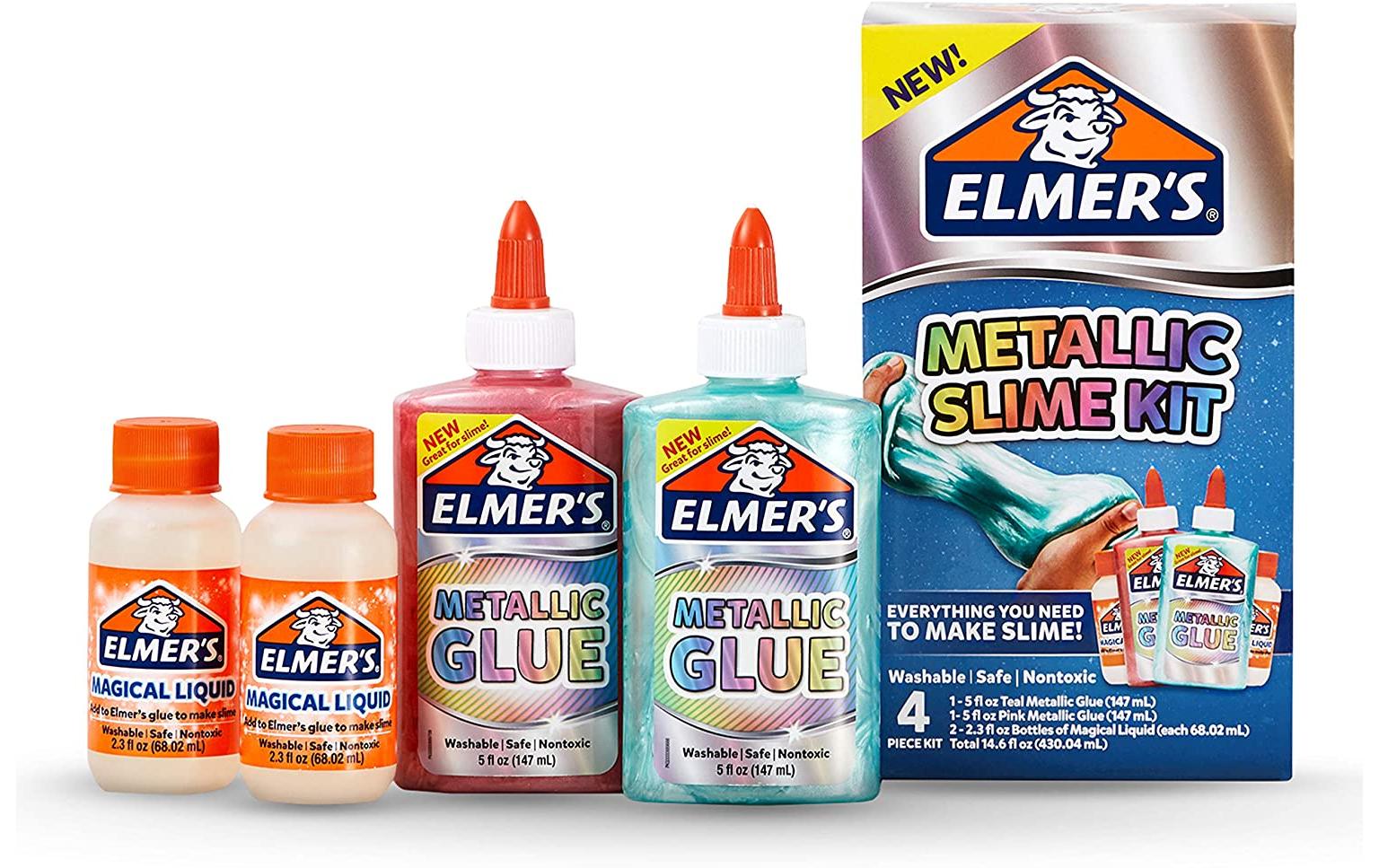 Elmer's Slime Kit Metallic grün und rosa
