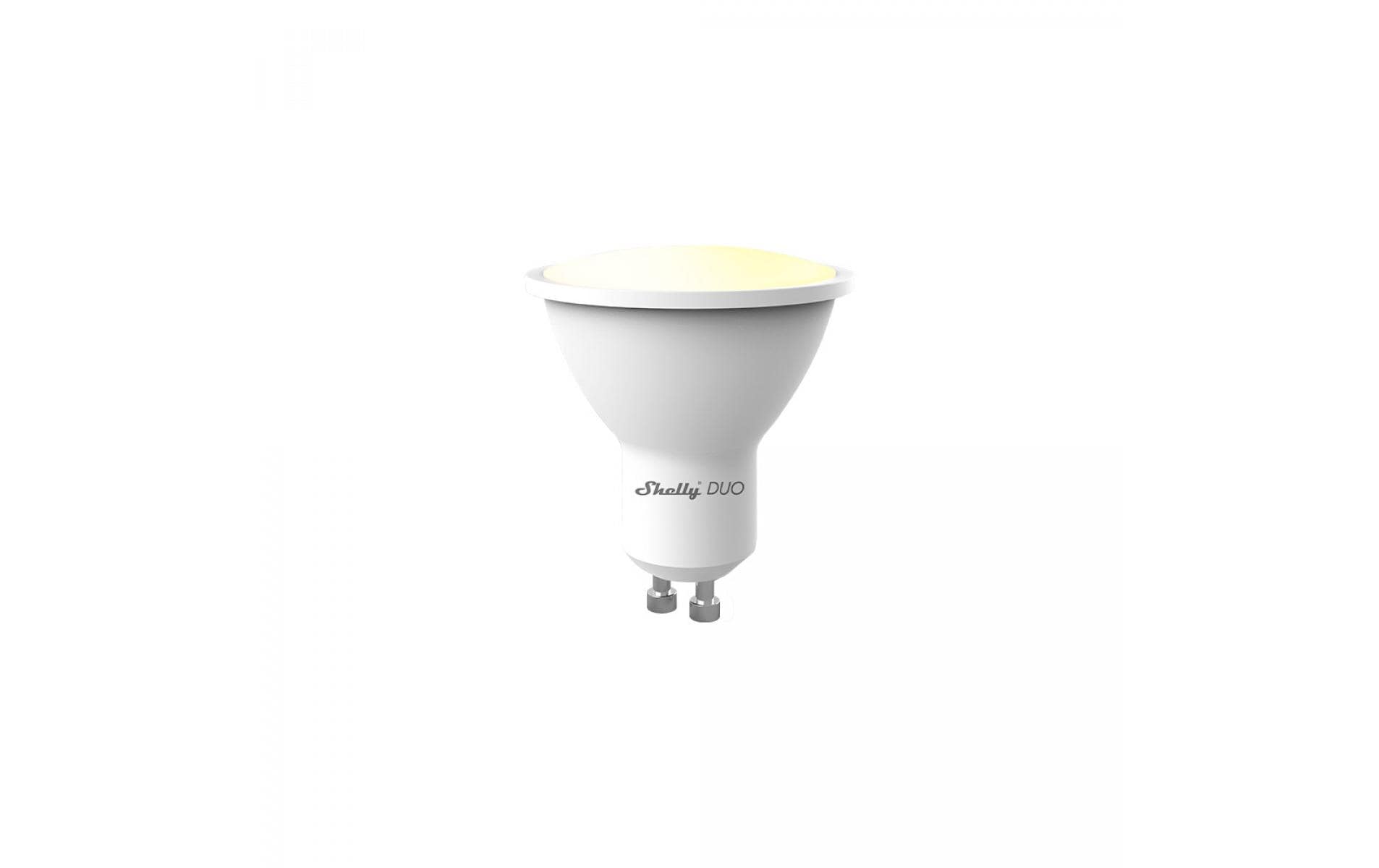 Shelly DUO, GU10 WLAN-Leuchtmittel, WW/KW