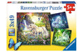 Puzzle Schöne Einhörner 3x49 Teile