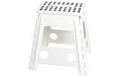 M & B Klapp-Klick Hocker, faltbar, Big Weiss, 29x22x39.5 cm, mit Klappsitz