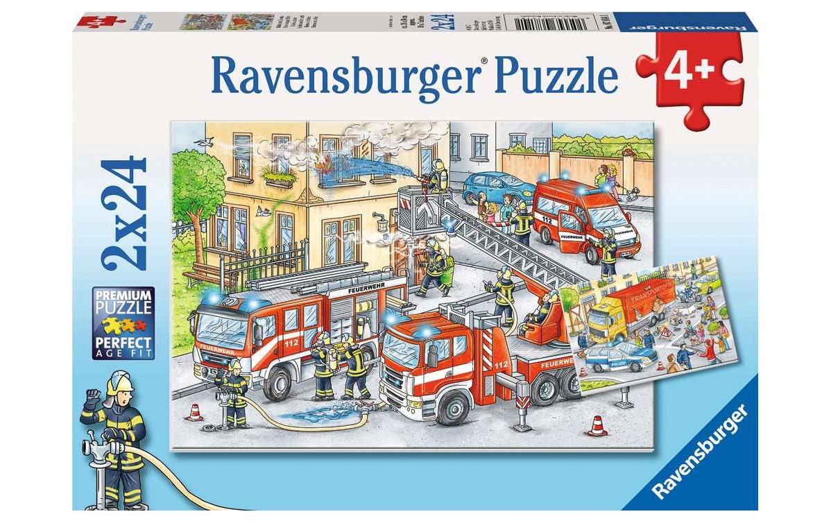 Puzzle Helden im Einsatz 2x24 Teile