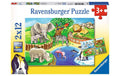Puzzle Tiere im Zoo 2x12 Teile