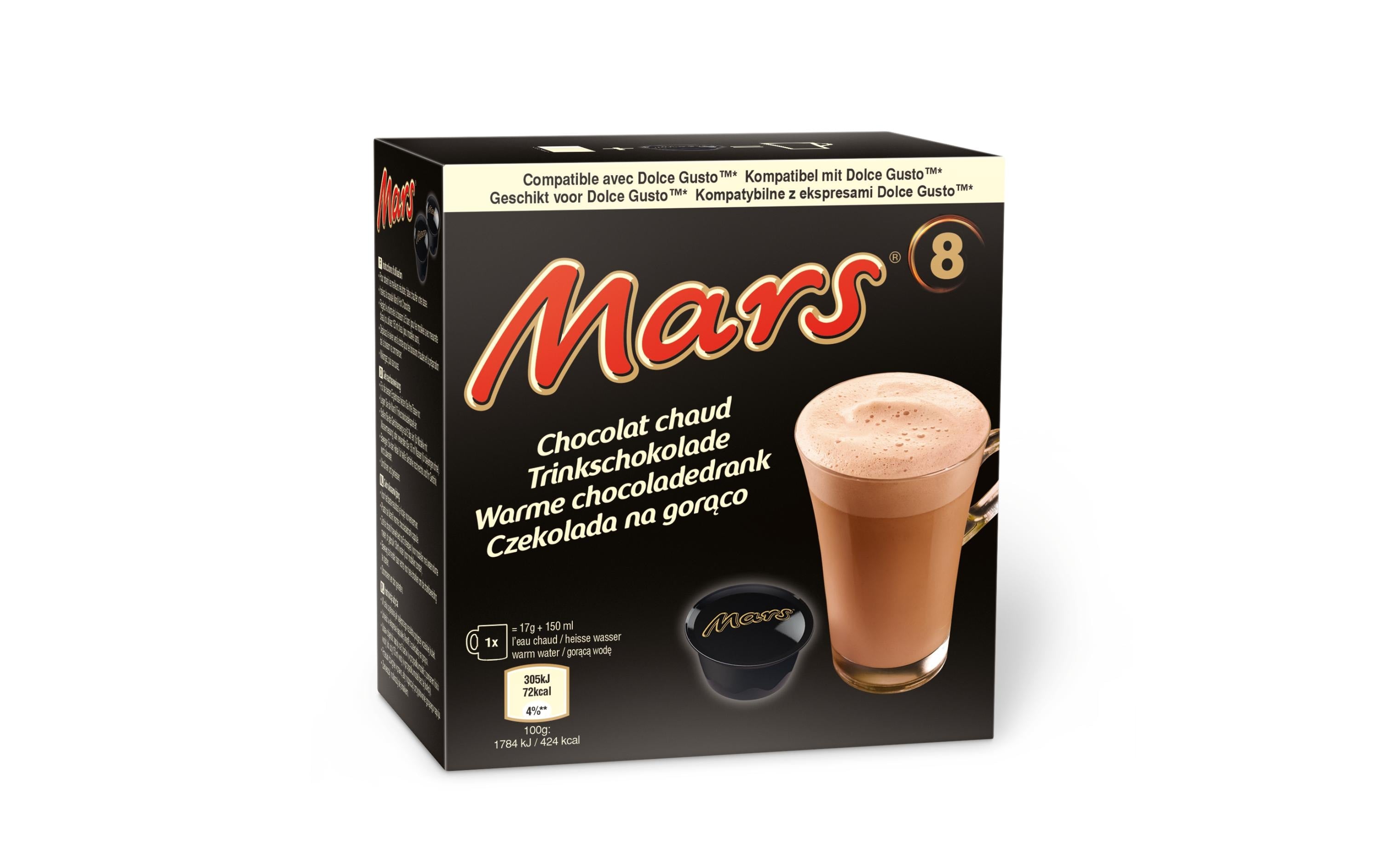 Mars Trinkschokolade Dolce Gusto Kapseln 8x17g