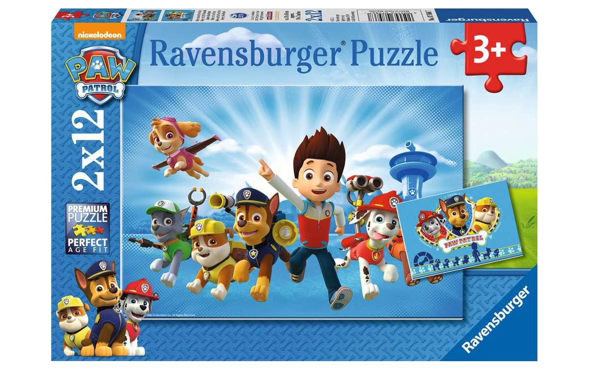 Puzzle PAW:Ryder u.die Paw Patrol 2x12 Teile