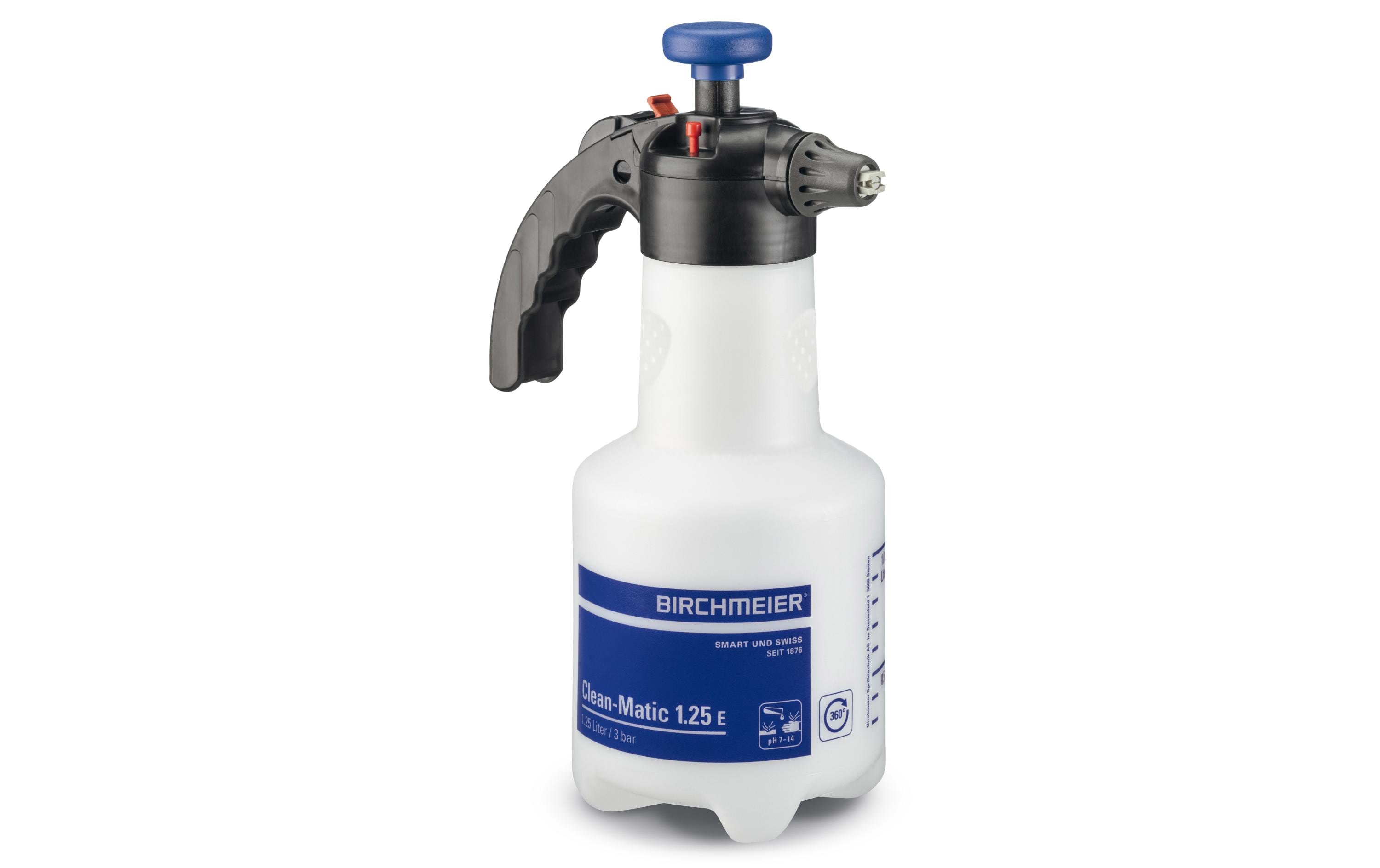 BIRCHMEIER Handsprühgerät Clean-Matic 1.25E Flachstrahldüse, Inhalt 1.25 l
