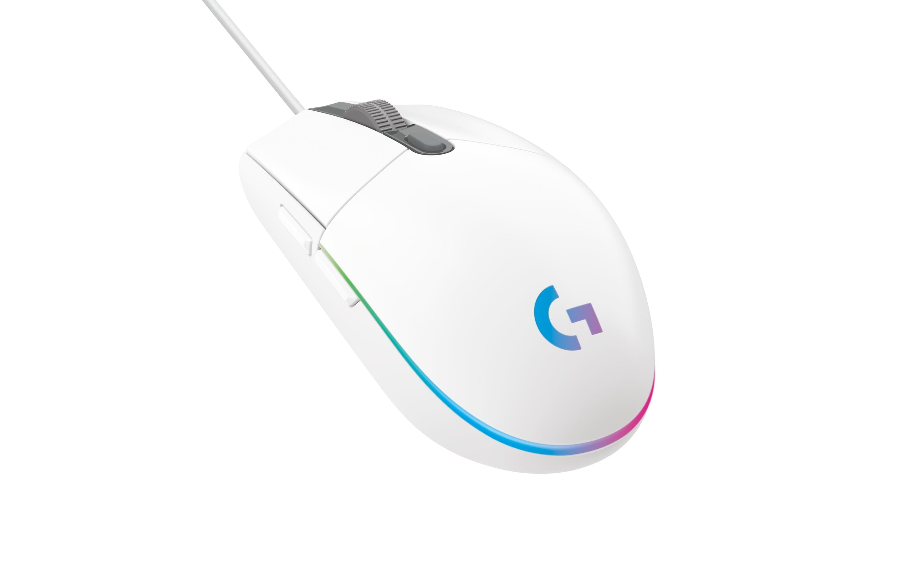 Logitech G203 Lightsync Gaming Mouse  white USB