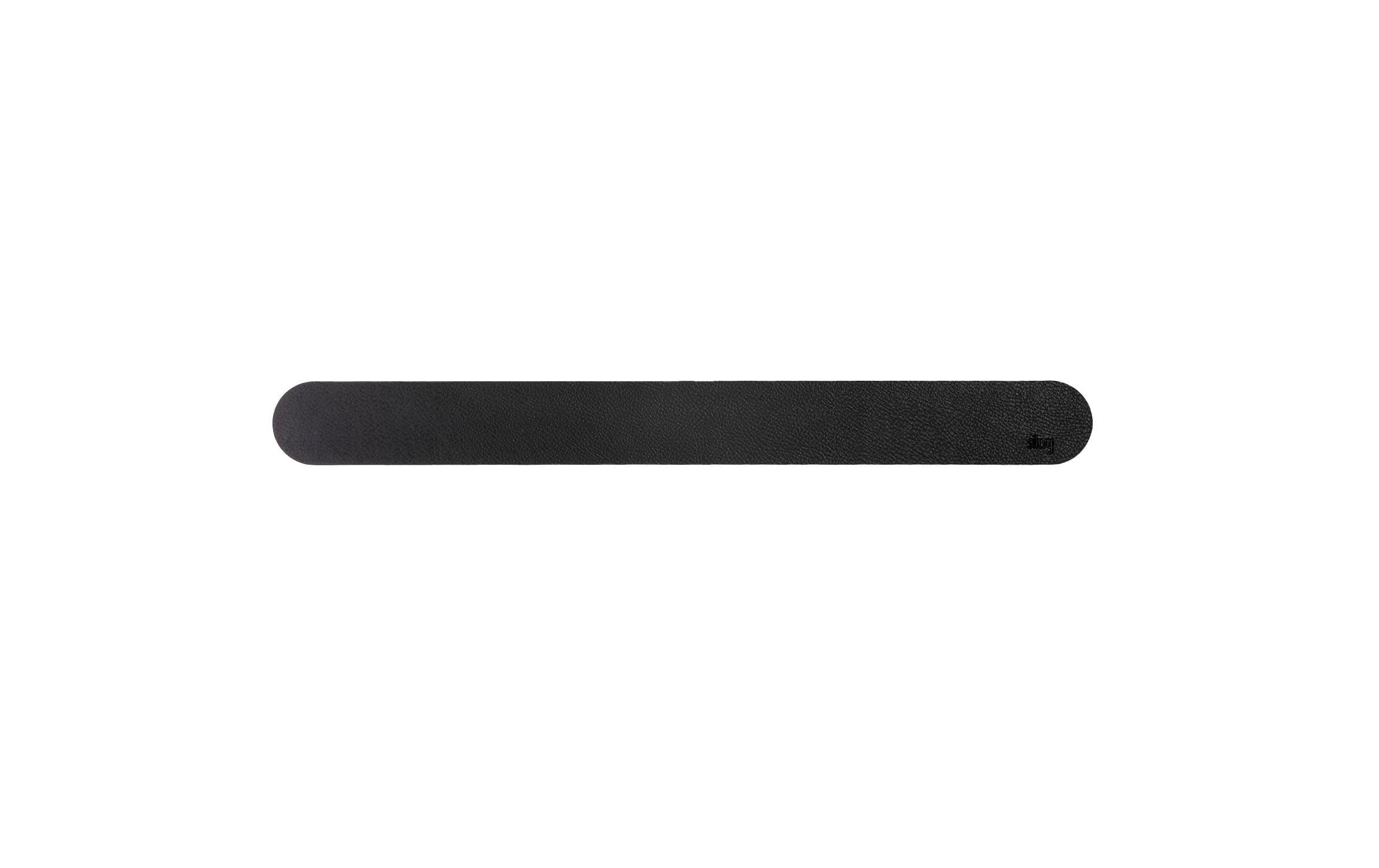 silwy Metall-Leiste mit Lederb. 50cm, Anthrazit