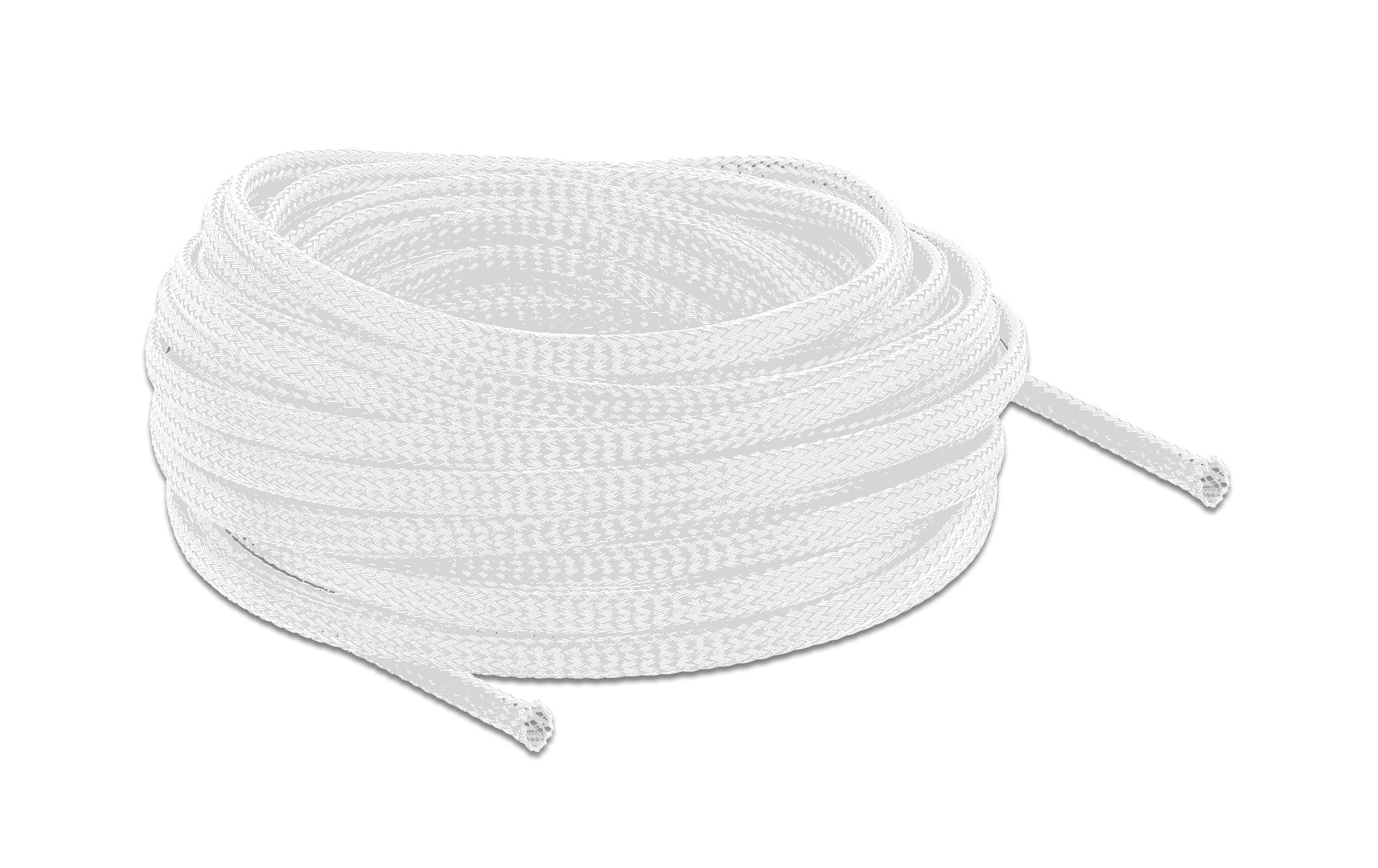 Delock Geflechtskabelschlauch, 10mx6mm selbstschliessend,schneidbar,hitzebeständig