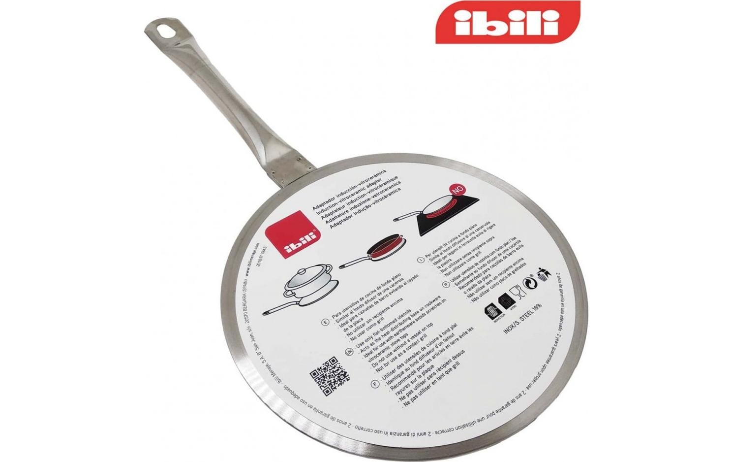 Ibili Adapter Induktion-Ceranfeld 14 cm Edelstahl, 14 cm
