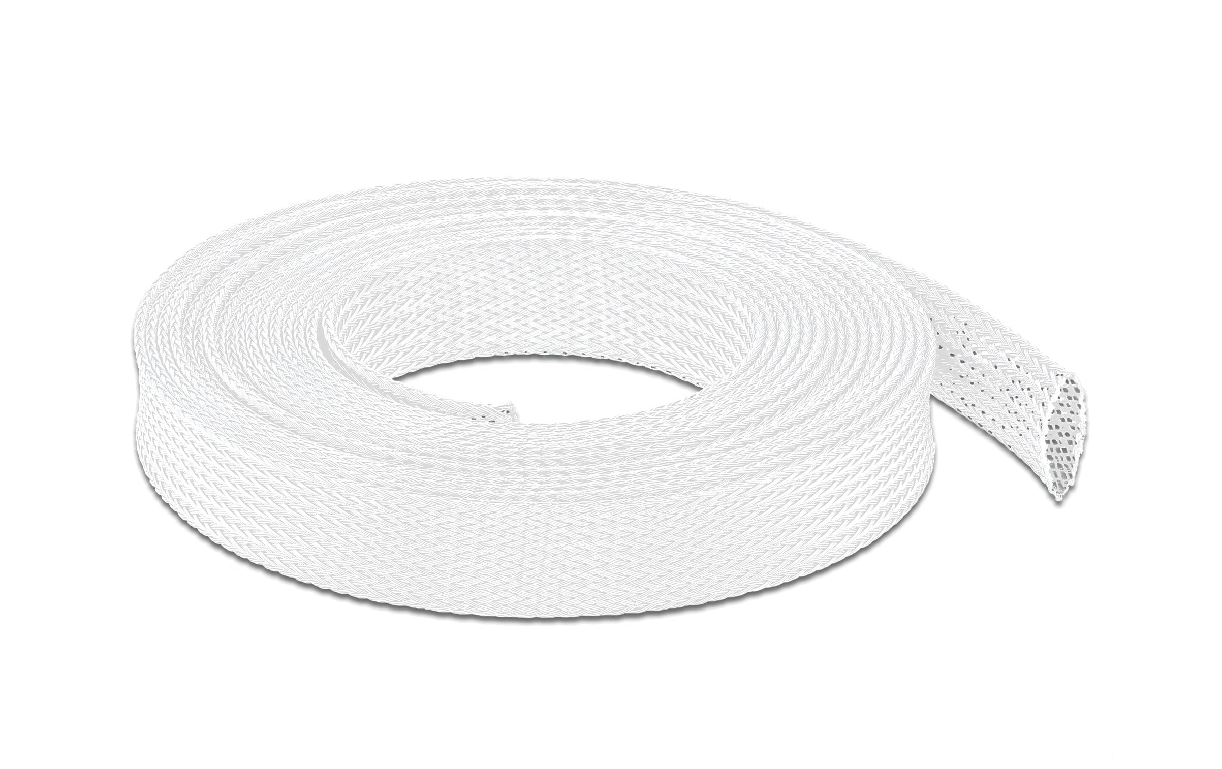 Delock Geflechtskabelschlauch, 5mx19mm selbstschliessend,schneidbar,hitzebeständig