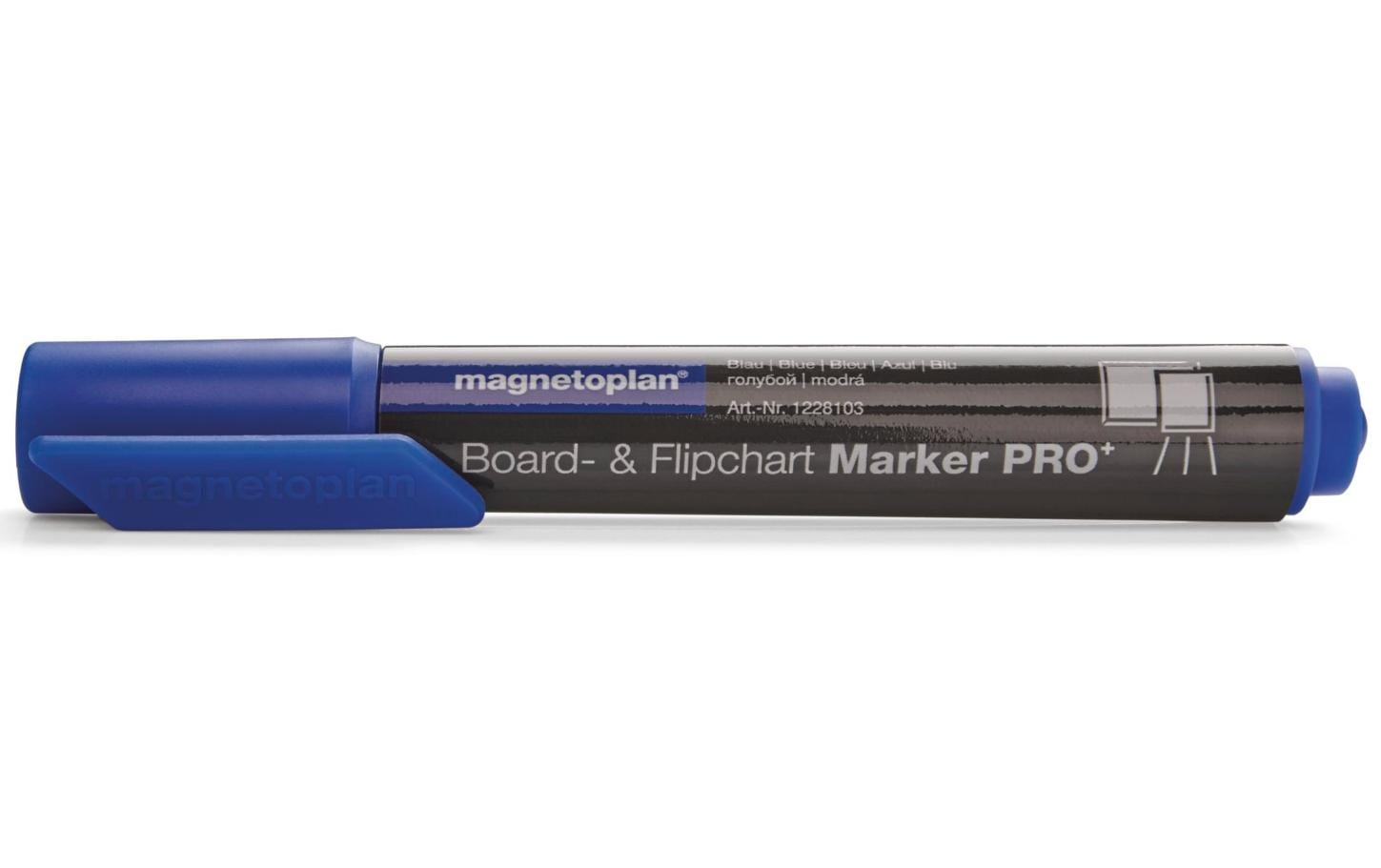 Magnetoplan Kombimarker Blau, 4 Stück