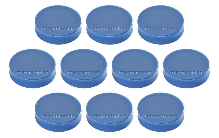 Magnetoplan Magnet Ergo 30mm dunkelblau, 10 Stück