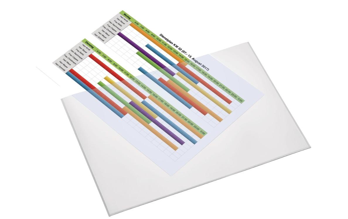 Magnetoplan Sichttasche A4 quer weiss, für 25 Blatt, 1 Stück