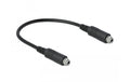 Delock Audio 3.5mm Klinkenkabel 25cm Buchse-Buchse, zum Einbau geeignet