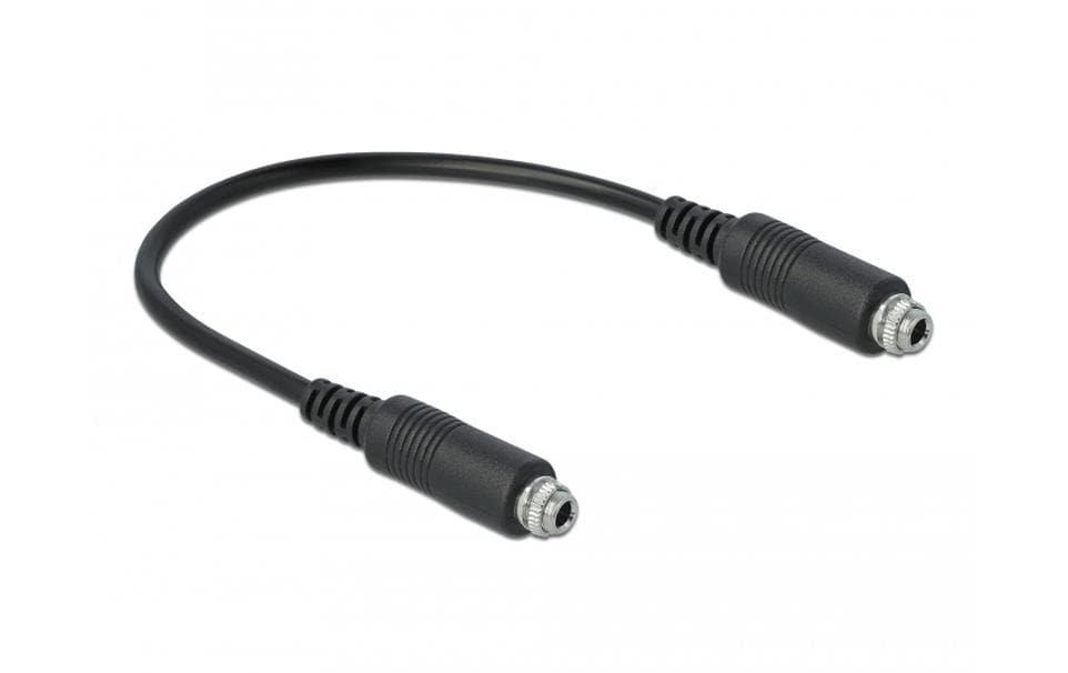 Delock Audio 3.5mm Klinkenkabel 25cm Buchse-Buchse, zum Einbau geeignet