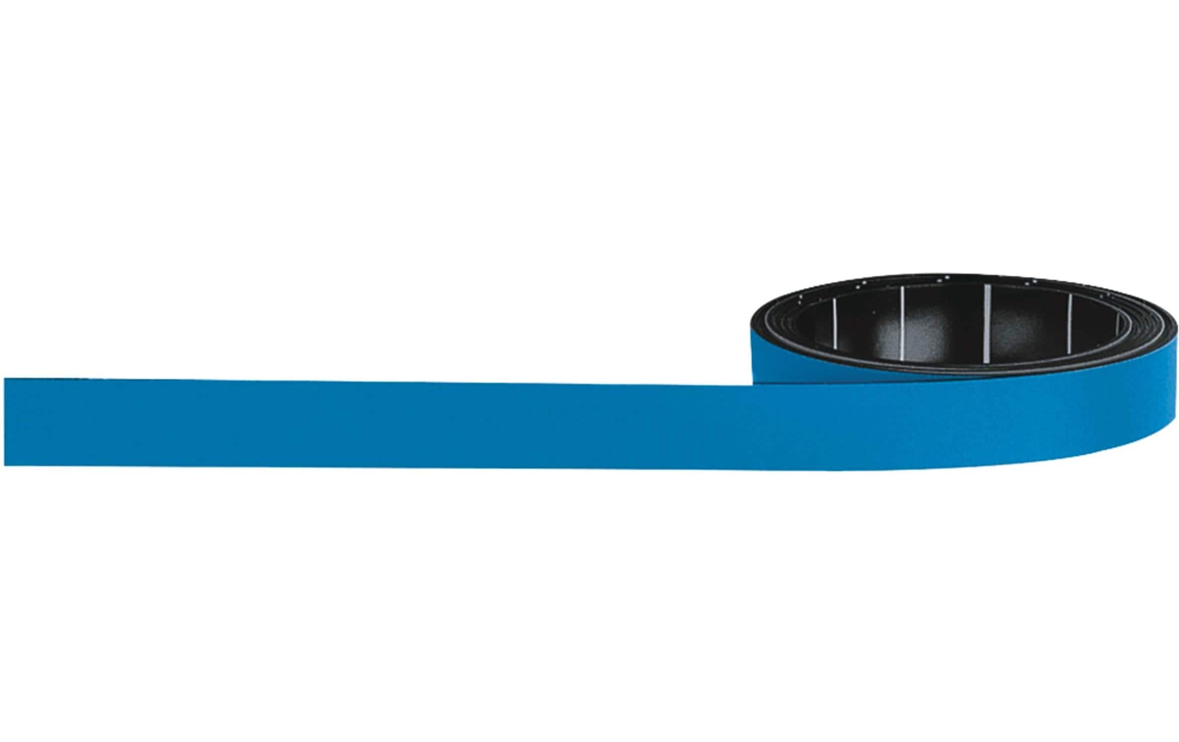 Magnetoplan Magnetband selbstklebend blau,10 mm x 1 m