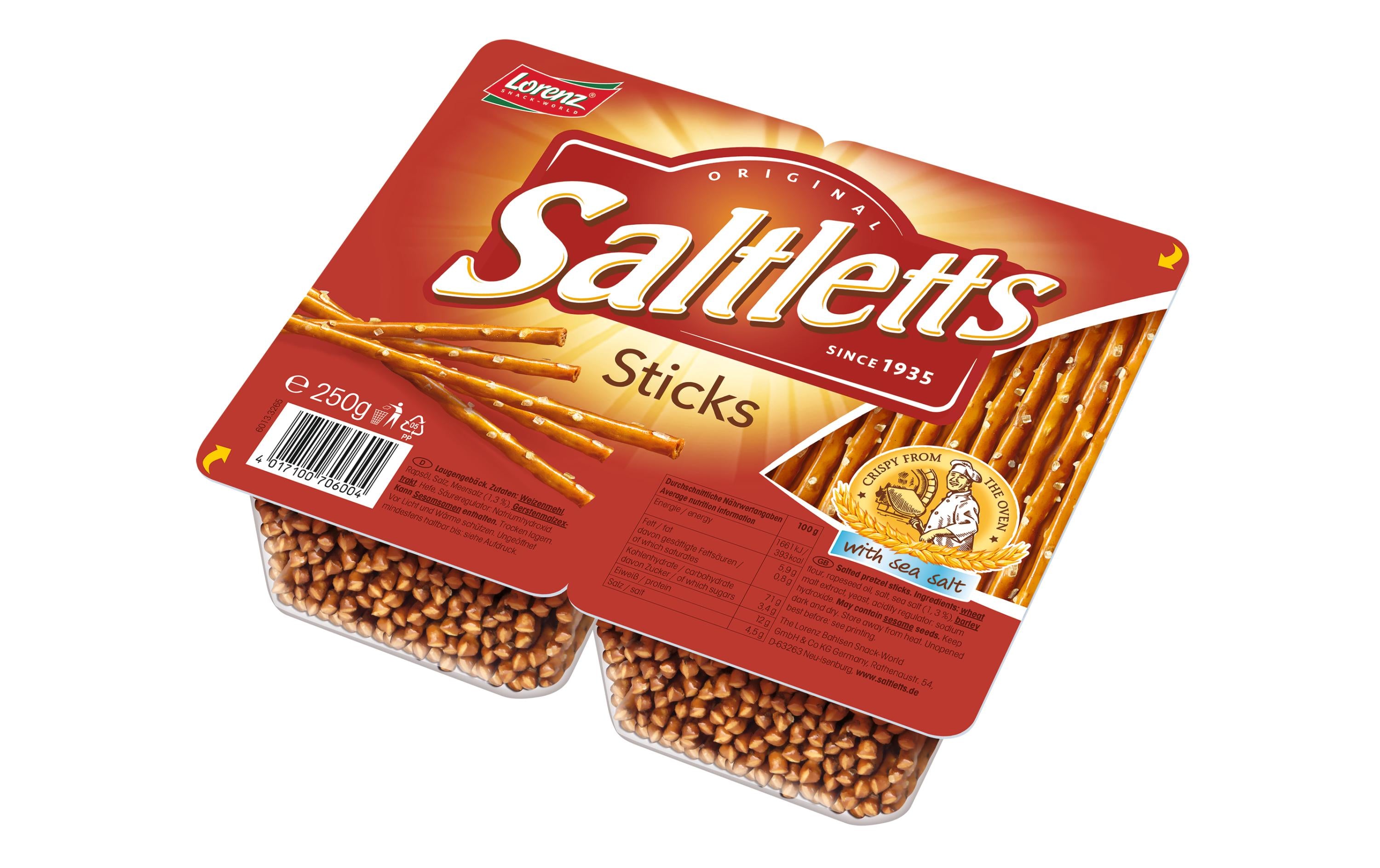 Lorenz Saltlettes Sticks classic 250g