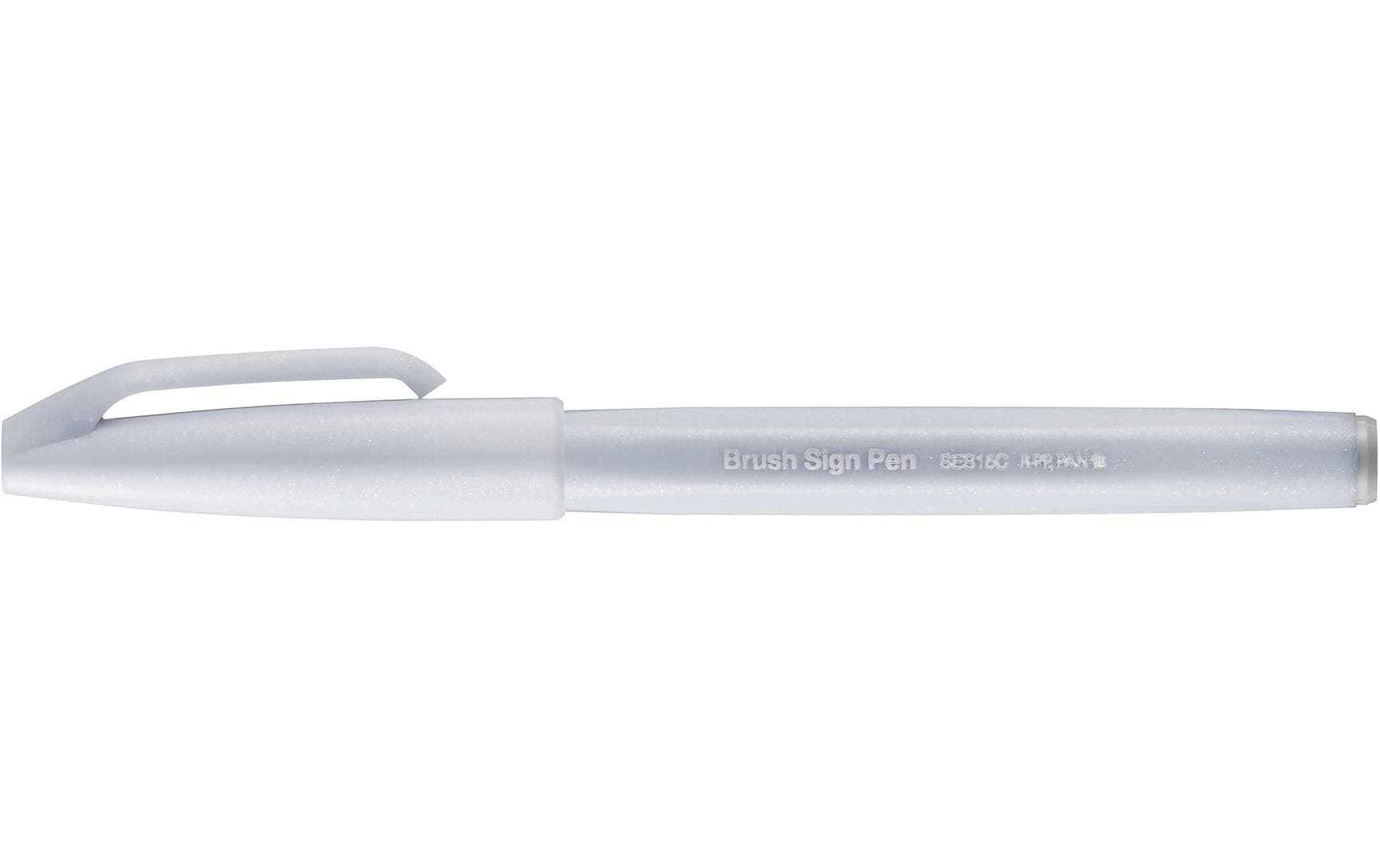 Pentel Brush Sign Pen schneegrau, 1 Stk.