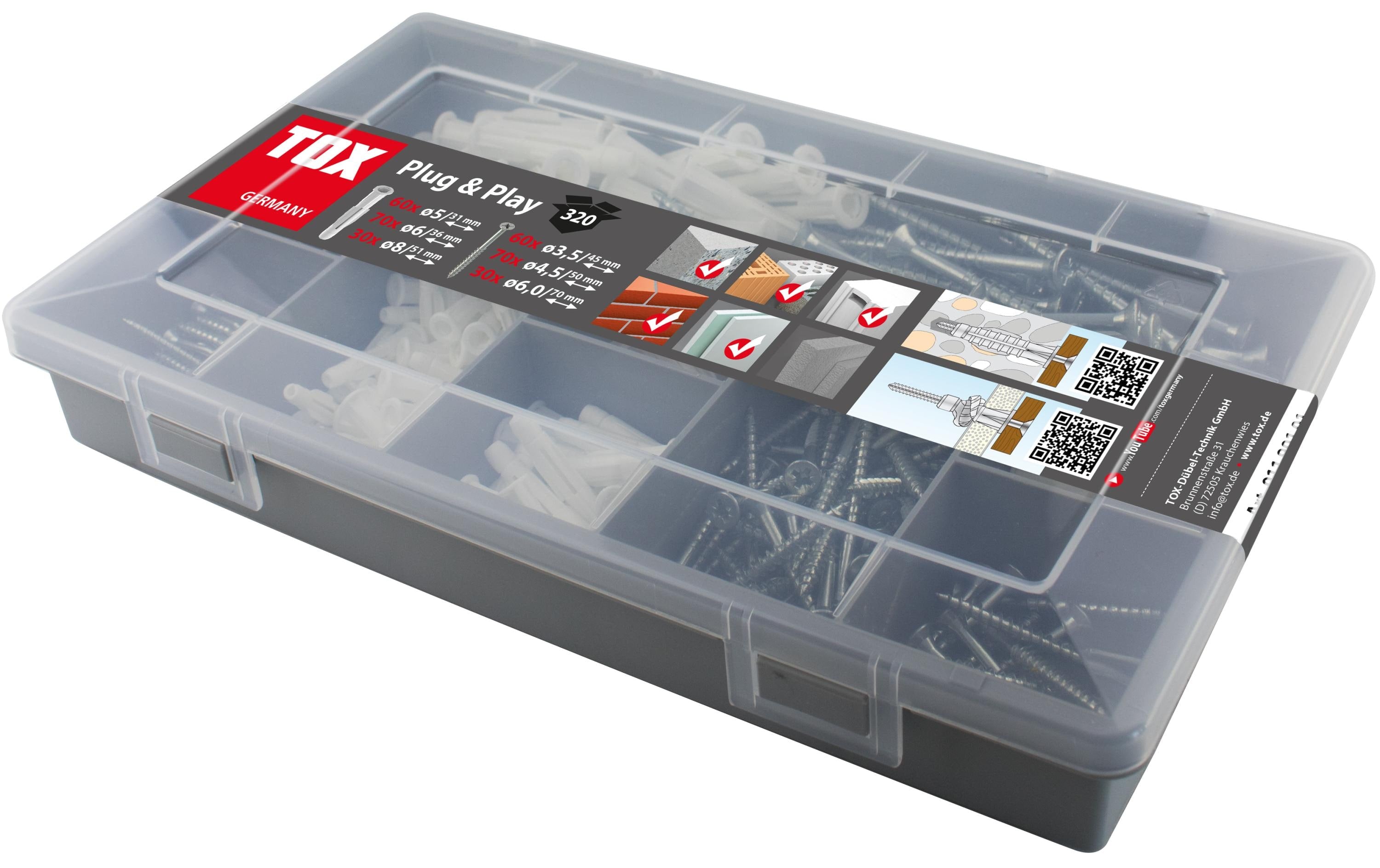 TOX Plug & Play 320 tlg. 15 Stück