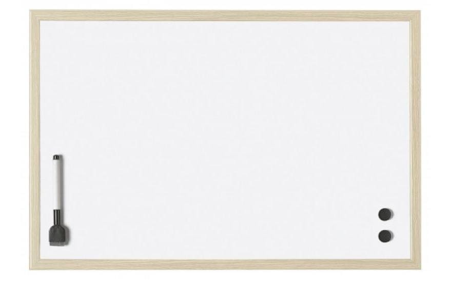 Magnetoplan Whiteboard mit Holzrahmen 590 x 390 mm
