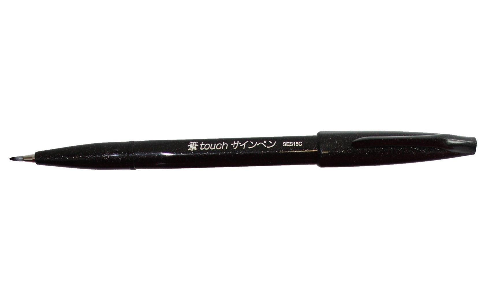 Pentel Brush Sign Pen, Faserschreiber schwarz
