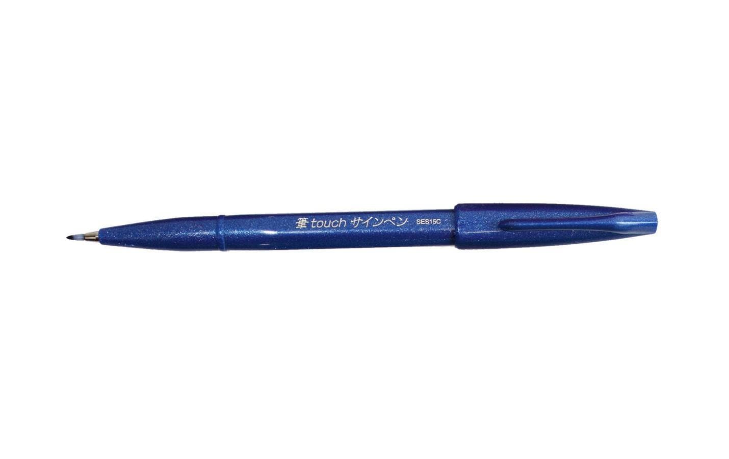 Pentel Brush Sign Pen, Faserschreiber blau