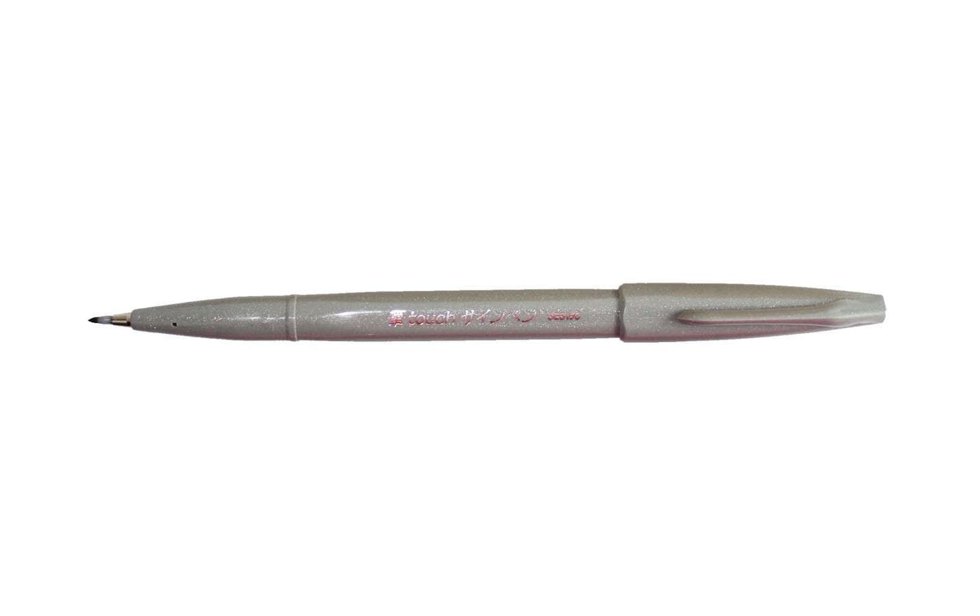 Pentel Brush Sign Pen, Faserschreiber grau