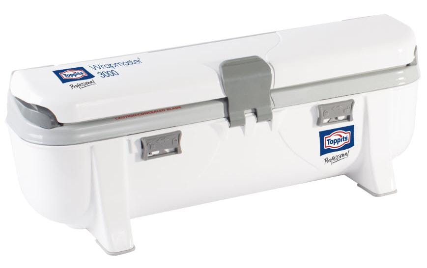 Toppits Wrapmaster Spendersystem 3000 für Fischhalte, Alu und Backpapier 30cm