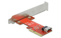DeLock PCI-Express-x4 Kontroller, SFF-8654 1x M.2 PCI-E ab UEFI Version 2.3.1
