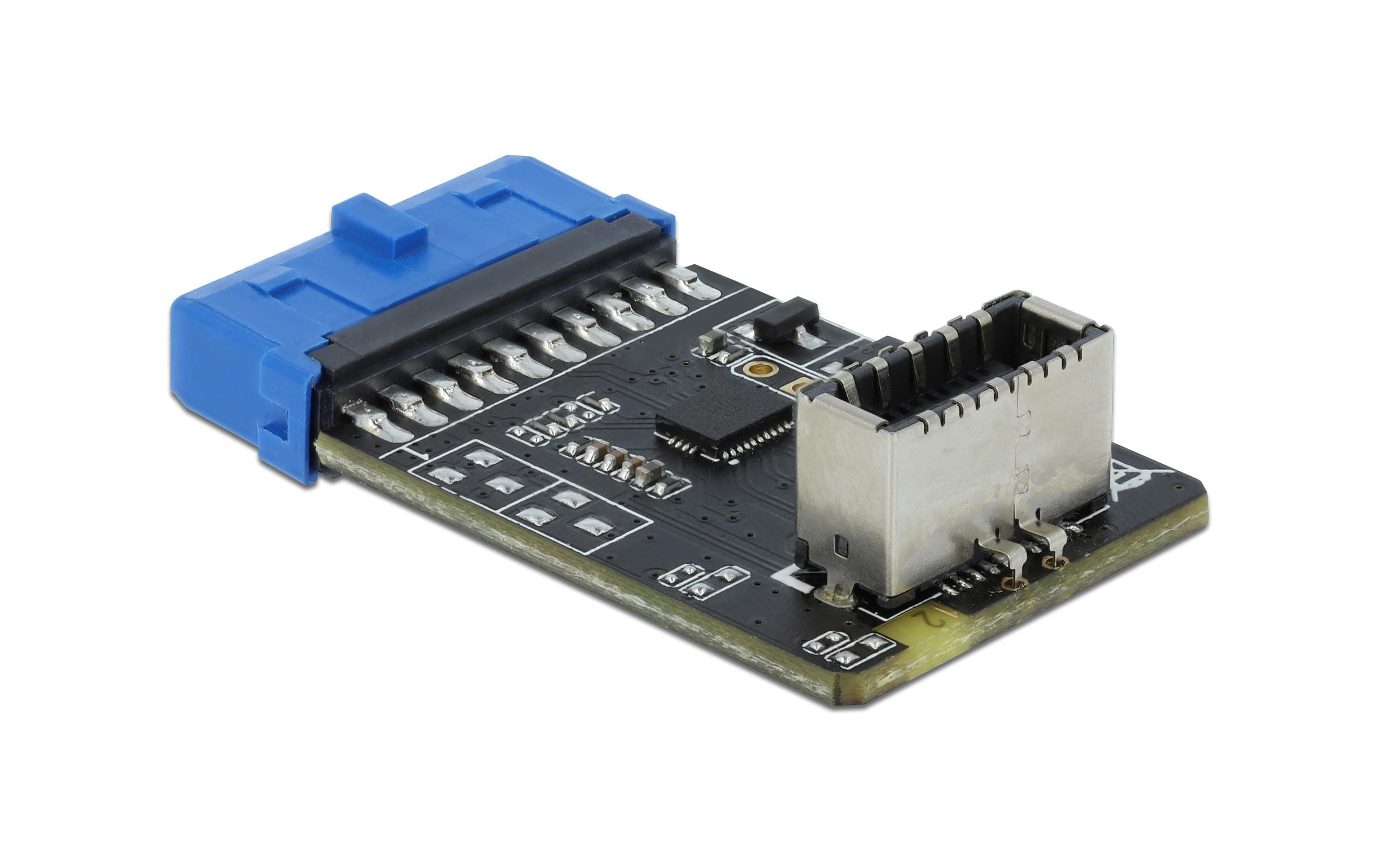 Delock USB Buchse zu Key A Pfostenbuchse USB 3.2 Type-A, Key A USB 3.2, verbaubar