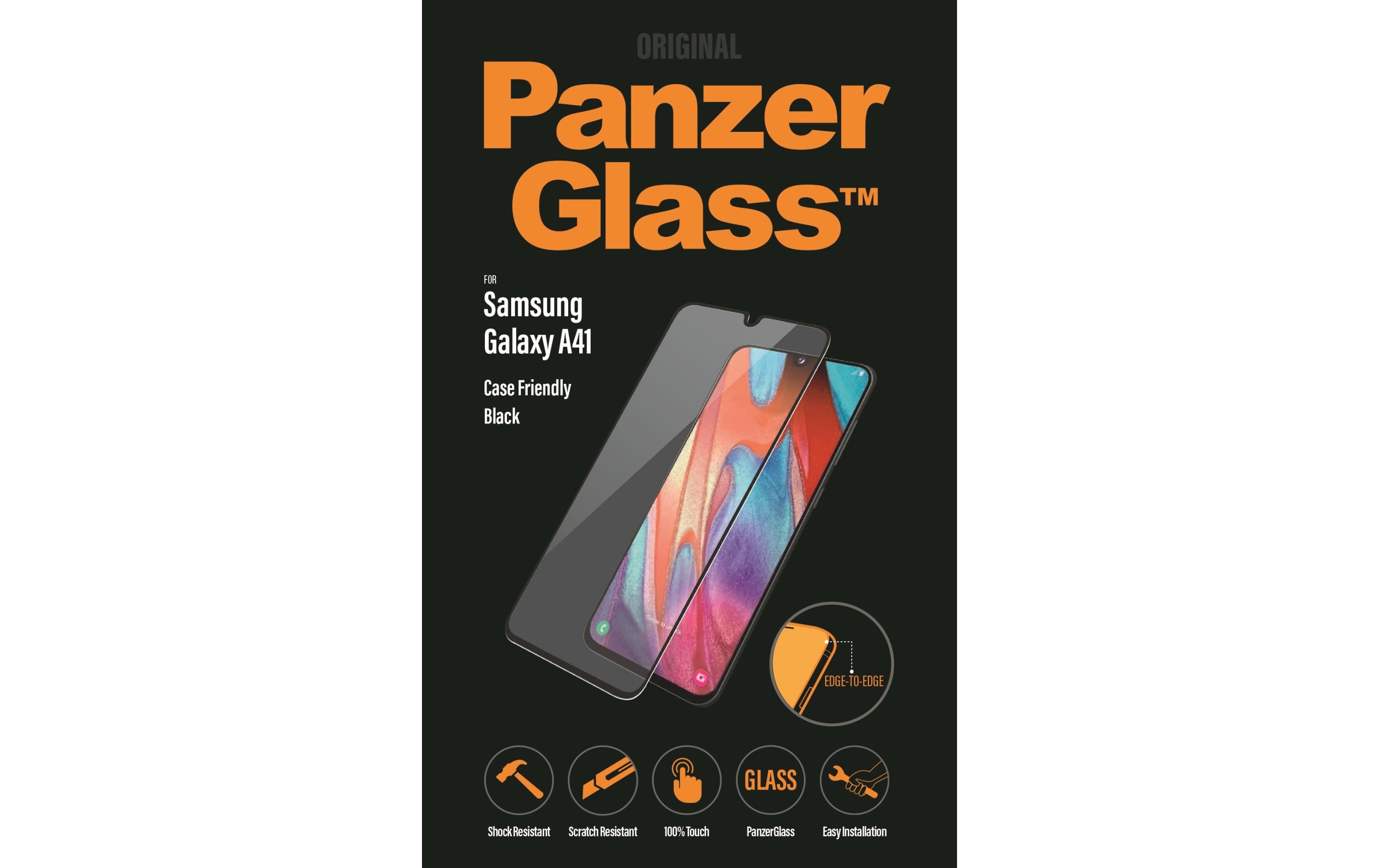 PanzerGlass Displayschutz CF black Galaxy A41