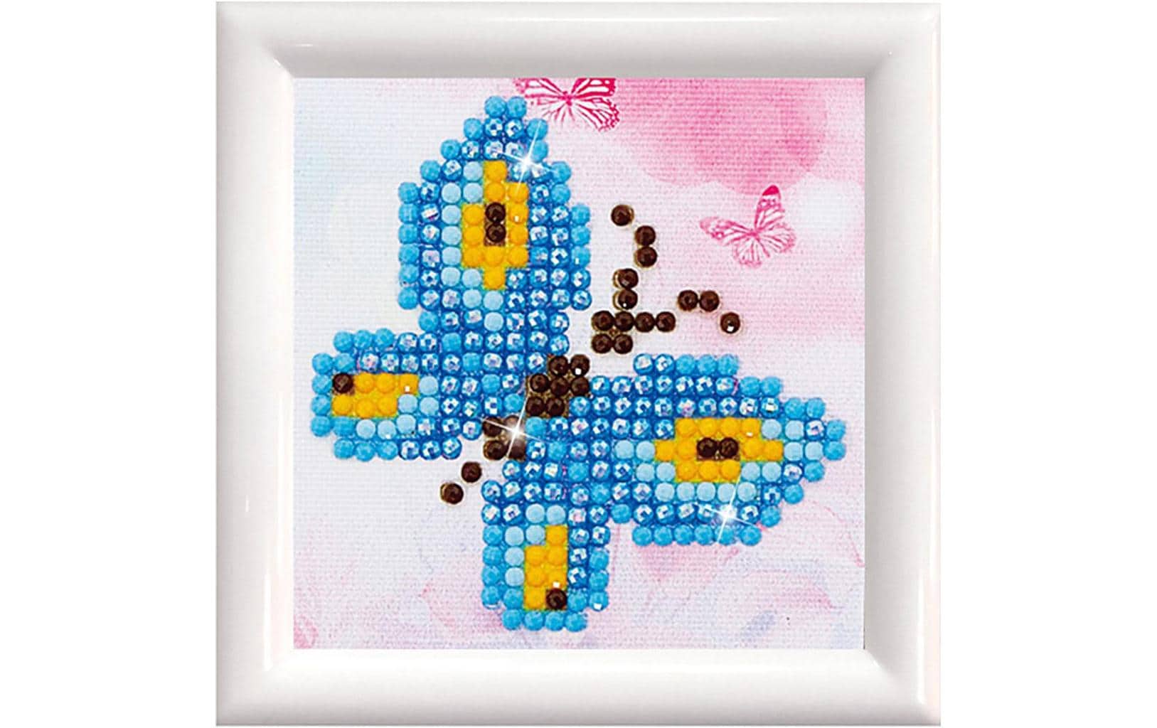 Diamond Dotz Bastelset Diamanten-Mosaik Schmetterling-Bild, 7.6 x 7.6 cm