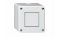 Hager Robusto Druckschalter unbel. NAP IP55, weiss