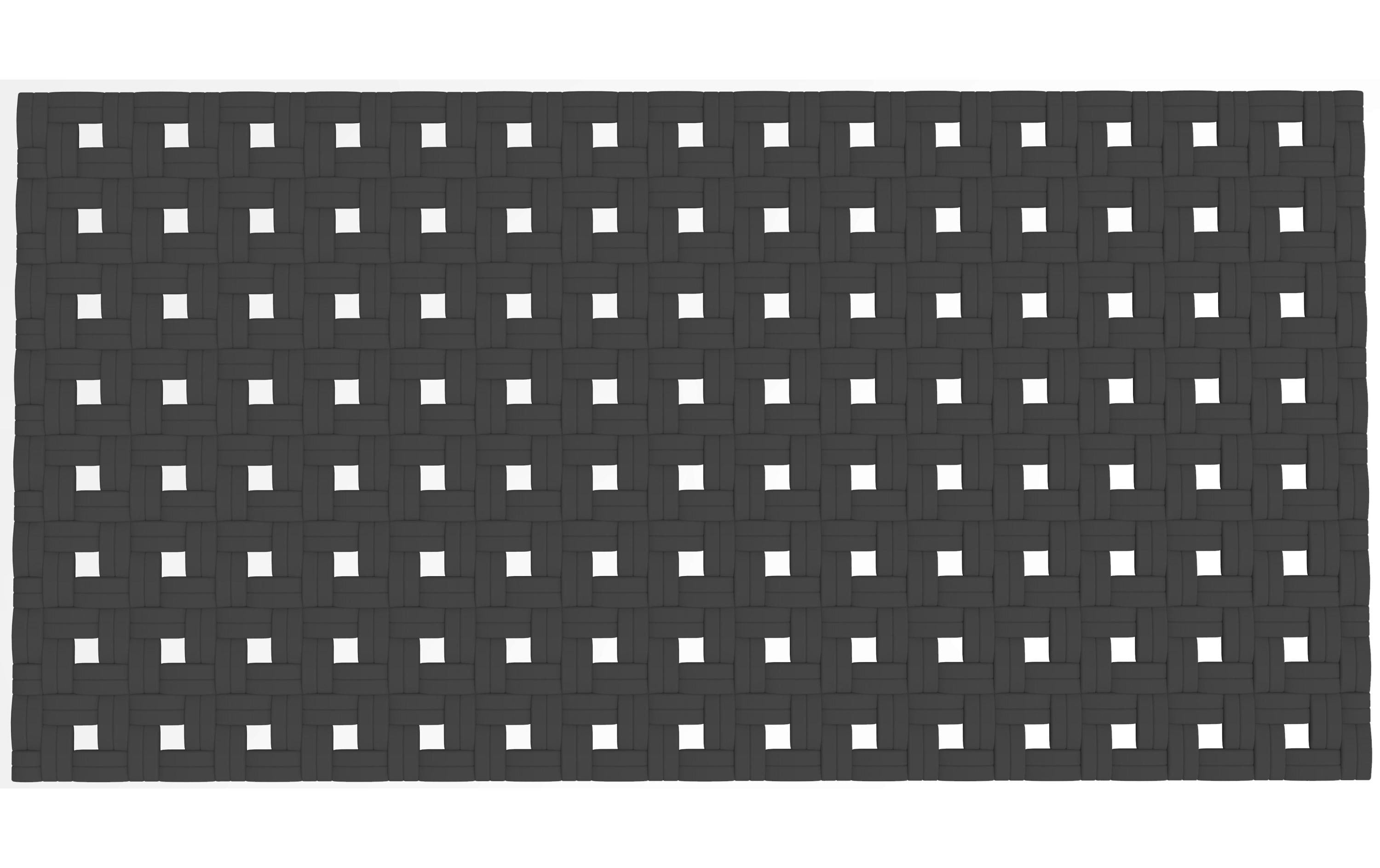 diaqua Badewanneneinlage Basky, Schwarz 35.5 x 70 cm