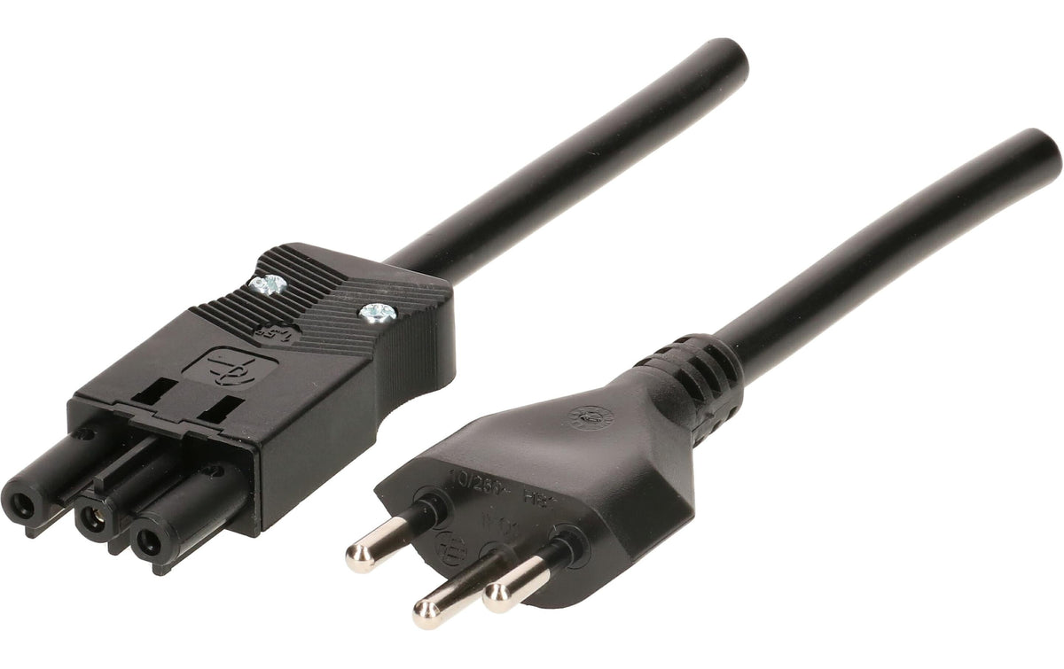 Gerätezuleitung CH GST18 5.0m H05VV-F 3G1,0mm² schwarz