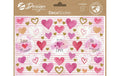 Z-Design Sticker A5 DEKO Herzen 2Bg 14.8 x 21